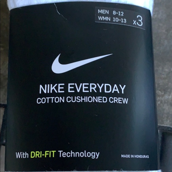 NIKE EVERYDAY COTTON CUSHIONED CREW WMNS Socks 3 pairs socks set - Picture 4 of 16